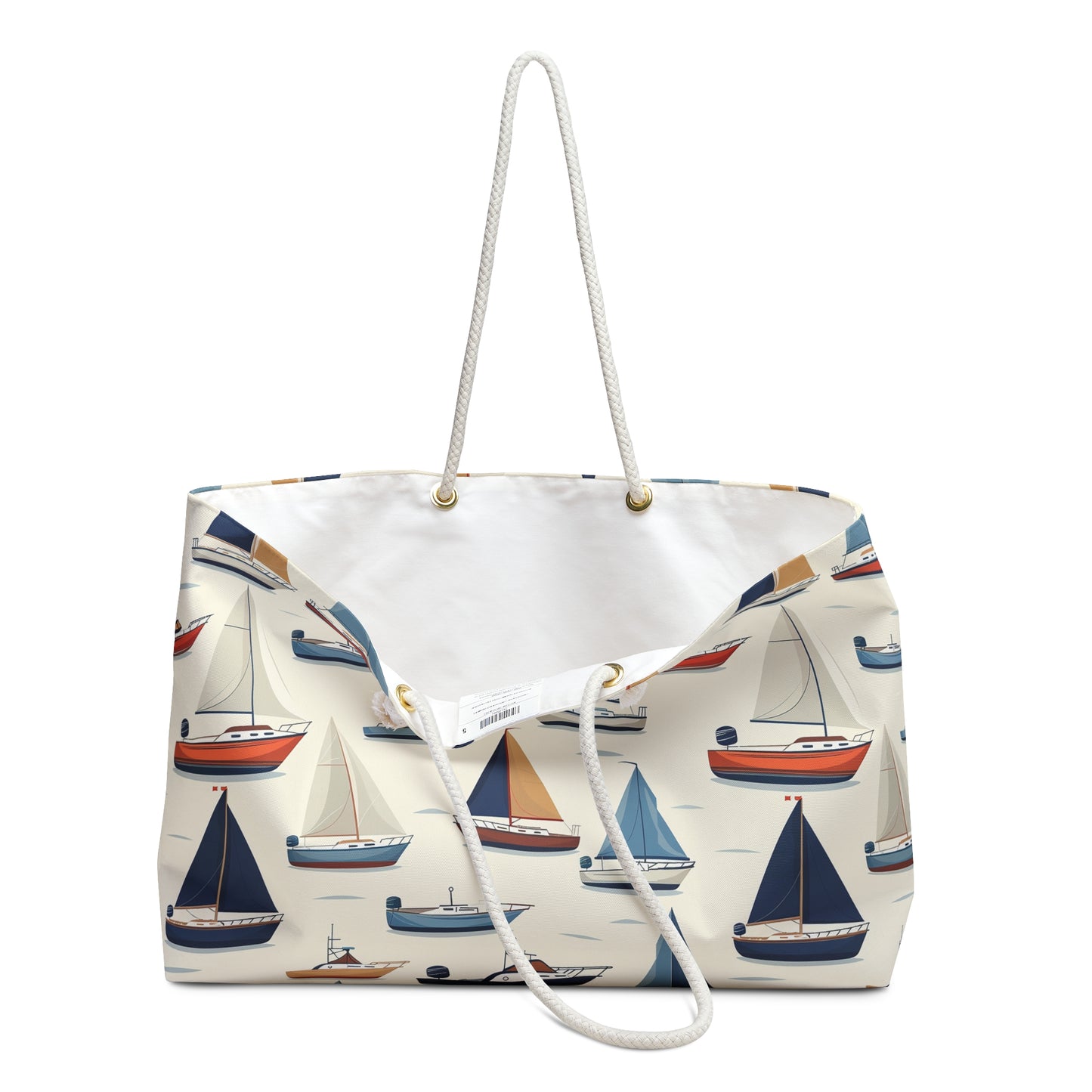 Boat Print Beach Bag