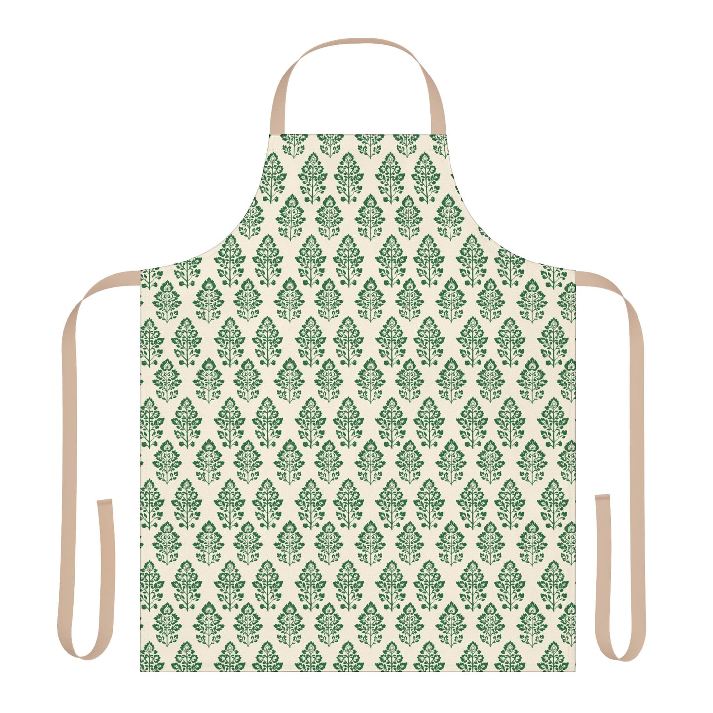 Durable Canvas Apron in Green & Cream (3 Options)