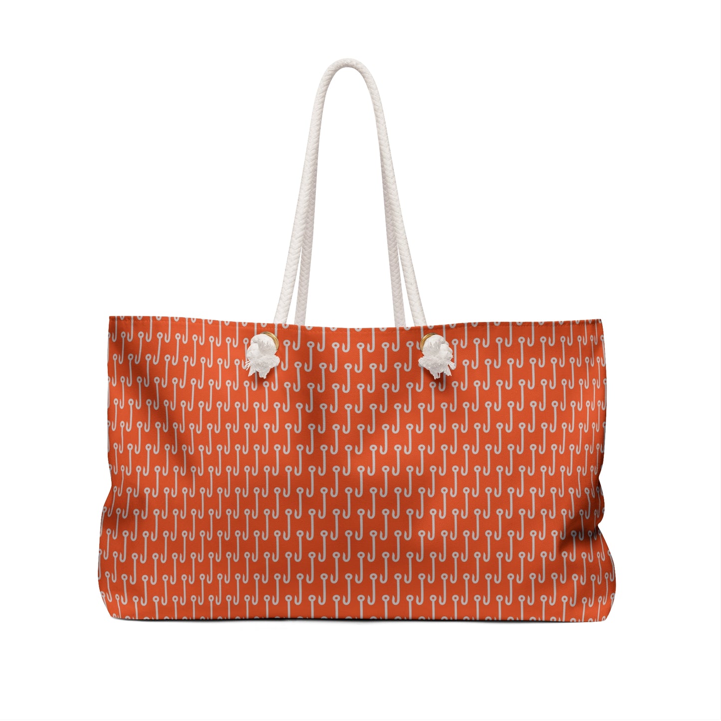 Fishhook Pattern Beach Bag
