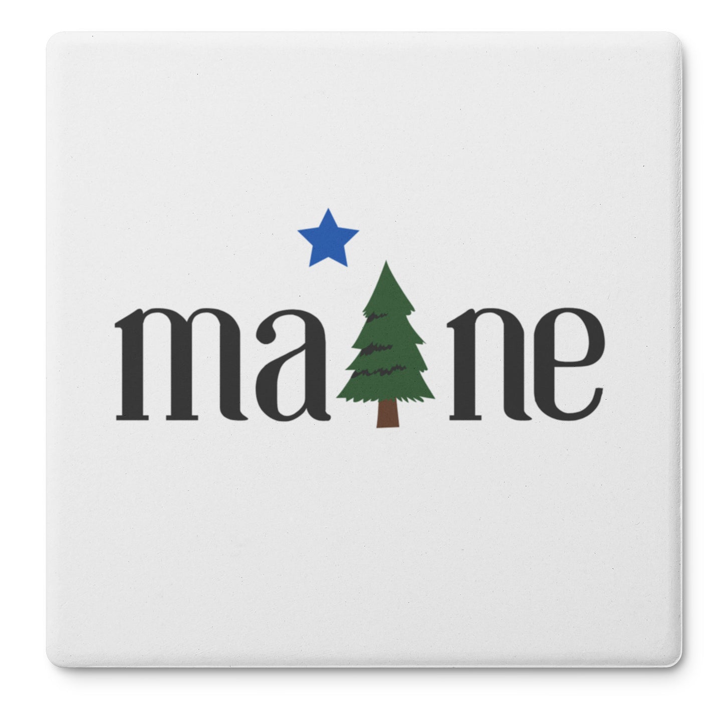 1901 Maine Flag Coaster (set of 4)