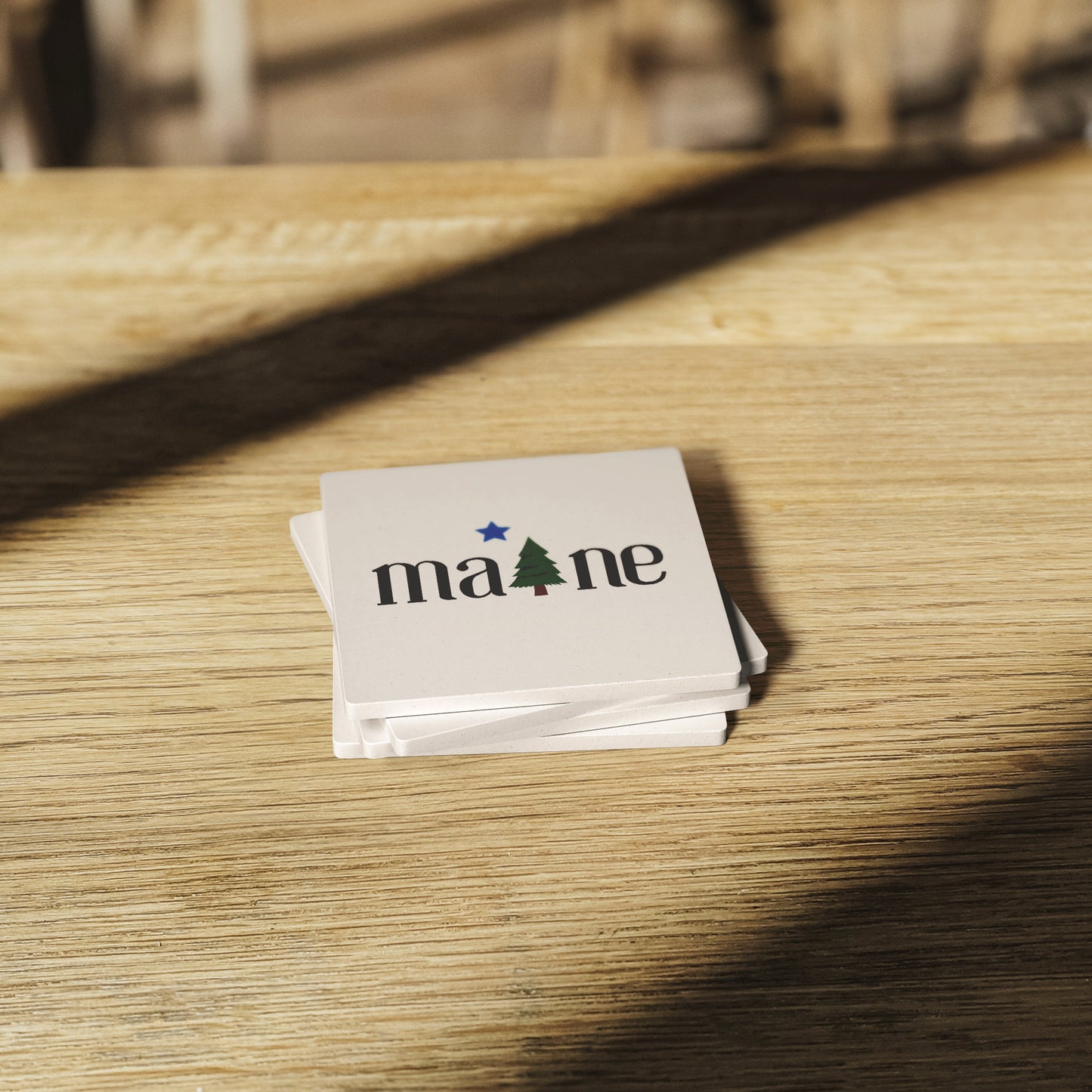 1901 Maine Flag Coaster (set of 4)