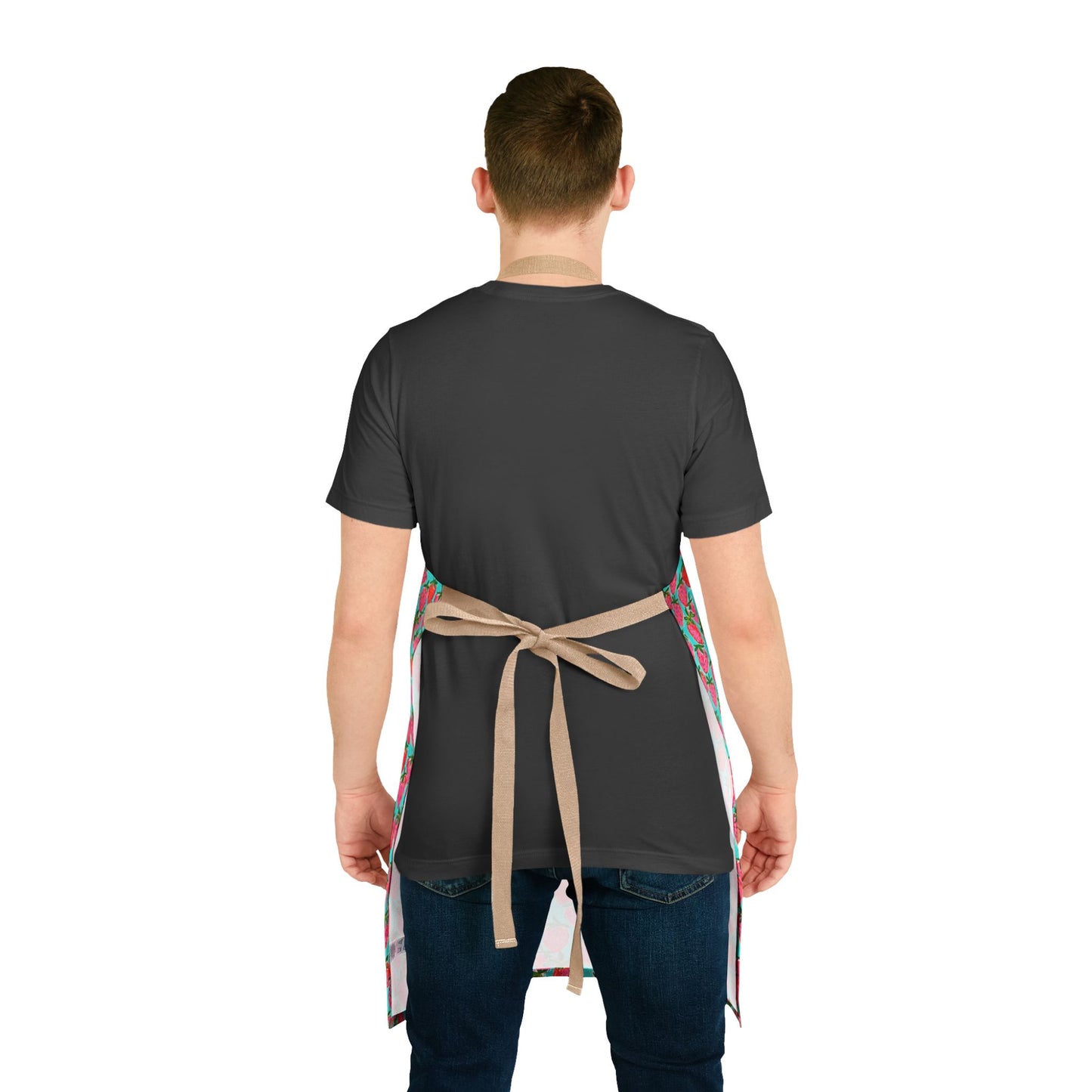 Strawberry Print Durable Canvas Apron