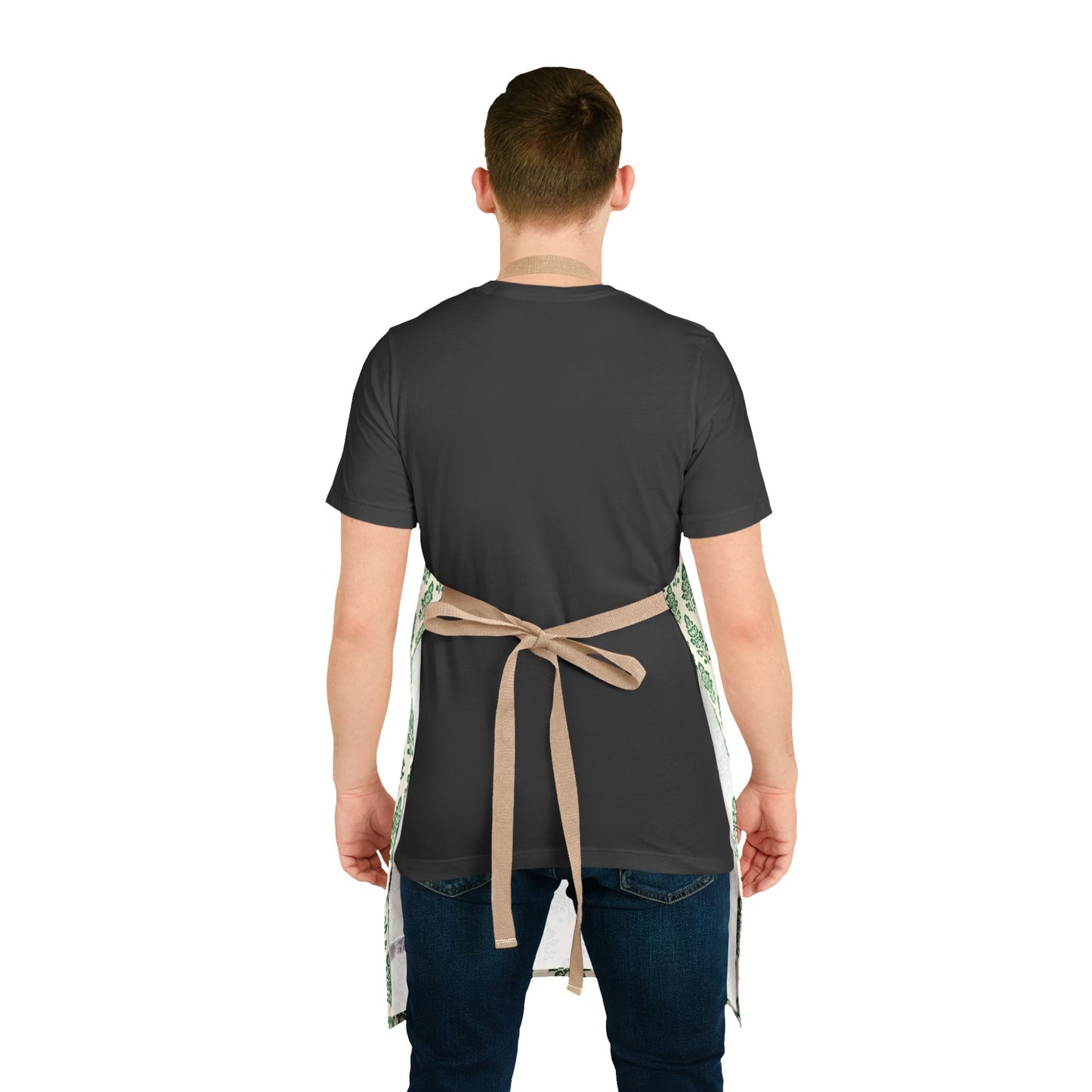 Durable Canvas Apron in Green & Cream (3 Options)