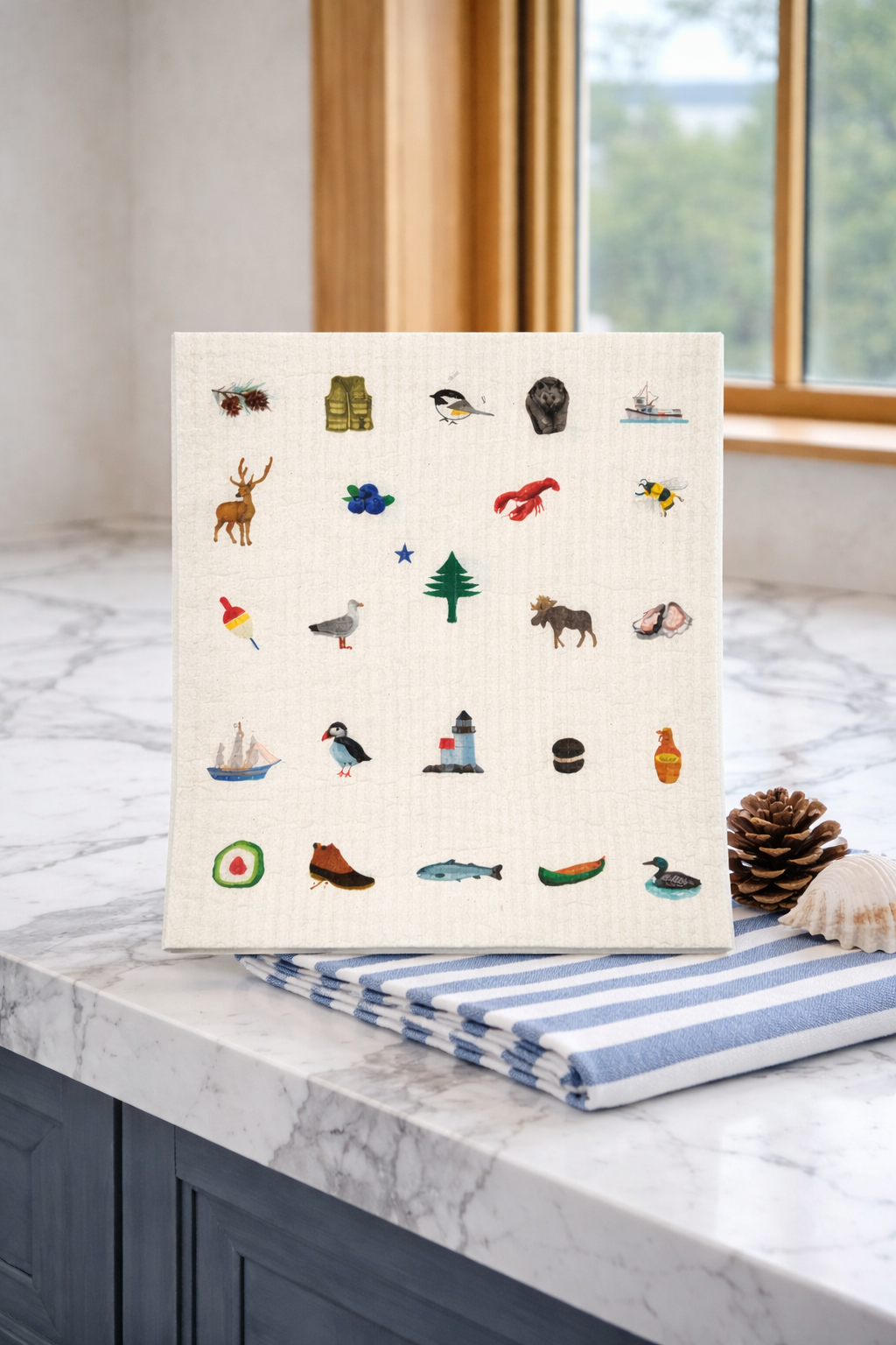 Swedish Dish Cloth - Maine Icons