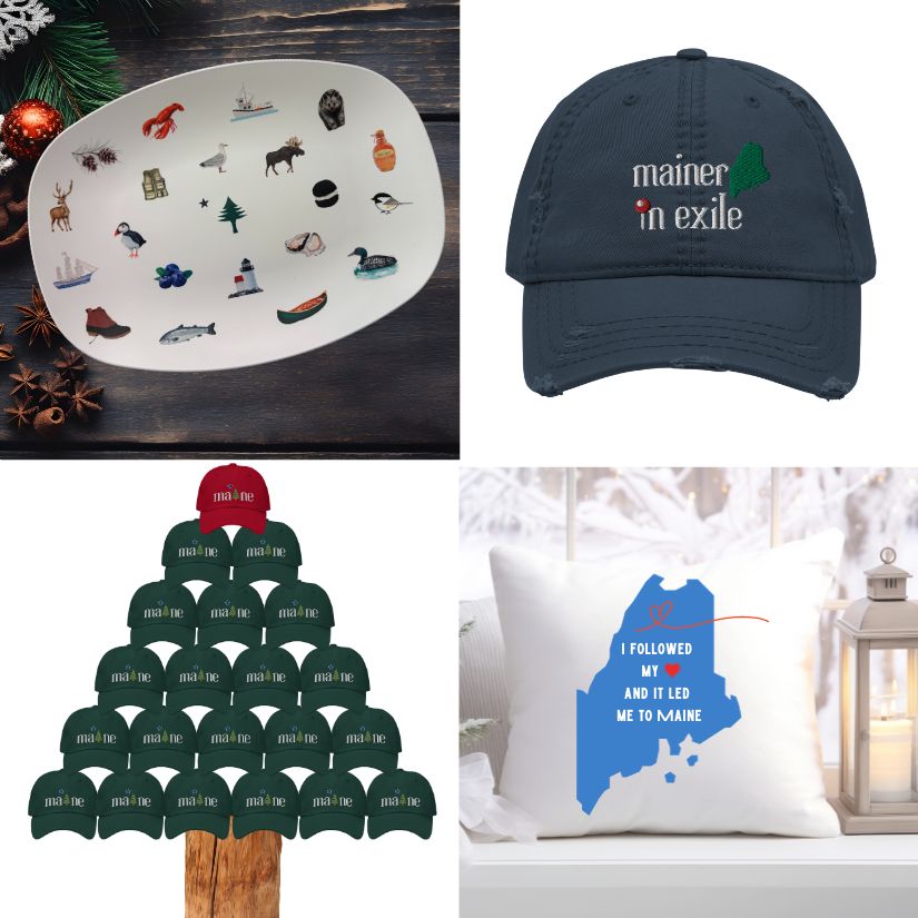 Mainer In Exile Dad Hat (non-distressed) - Featured in Down East Magazine Gift Guide (Dec 2023)