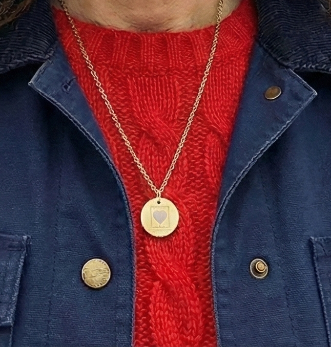 Maine Heart Bandit Necklace - "love, ME" - Valentine's Day Maine