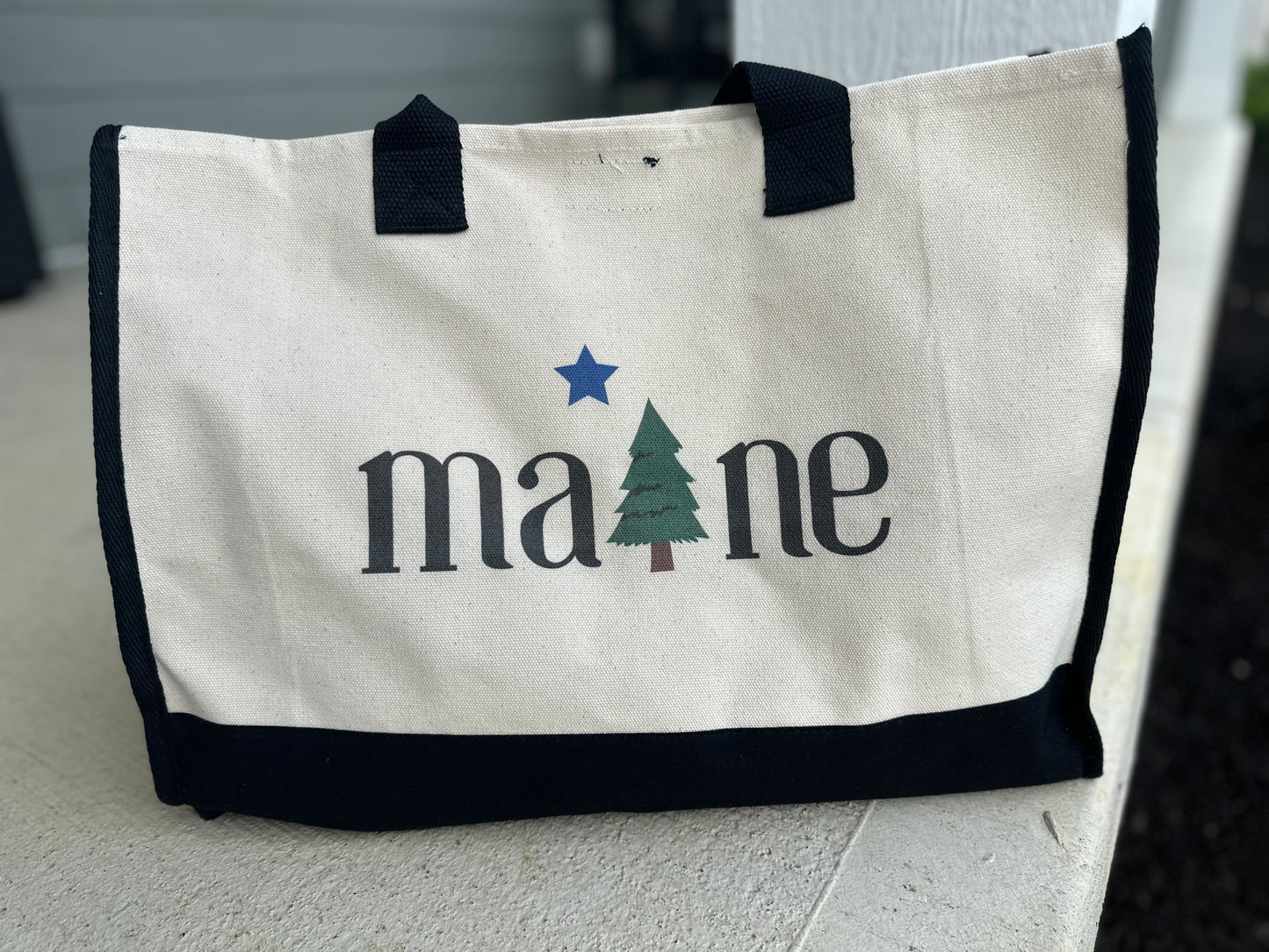 1901 Maine Flag Two-Tone Tote