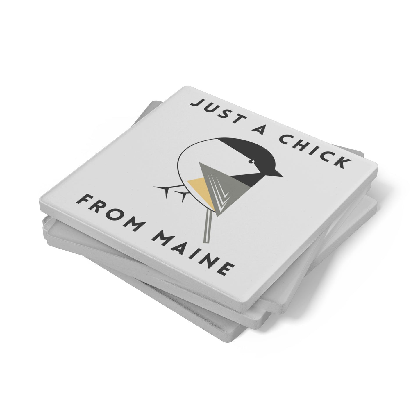 Just a Chick From Maine Stone Coasters (set of 4)