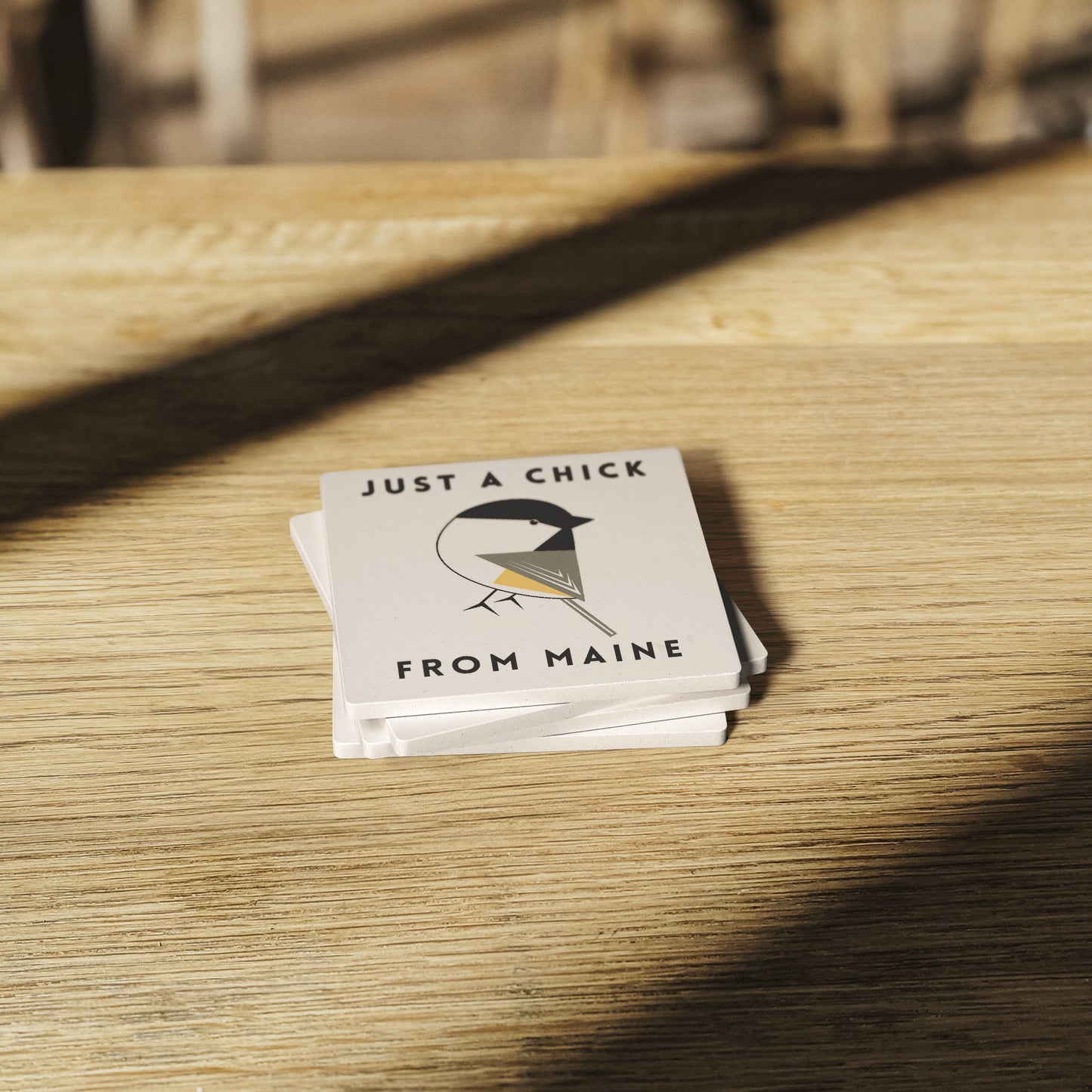 Just a Chick From Maine Stone Coasters (set of 4)