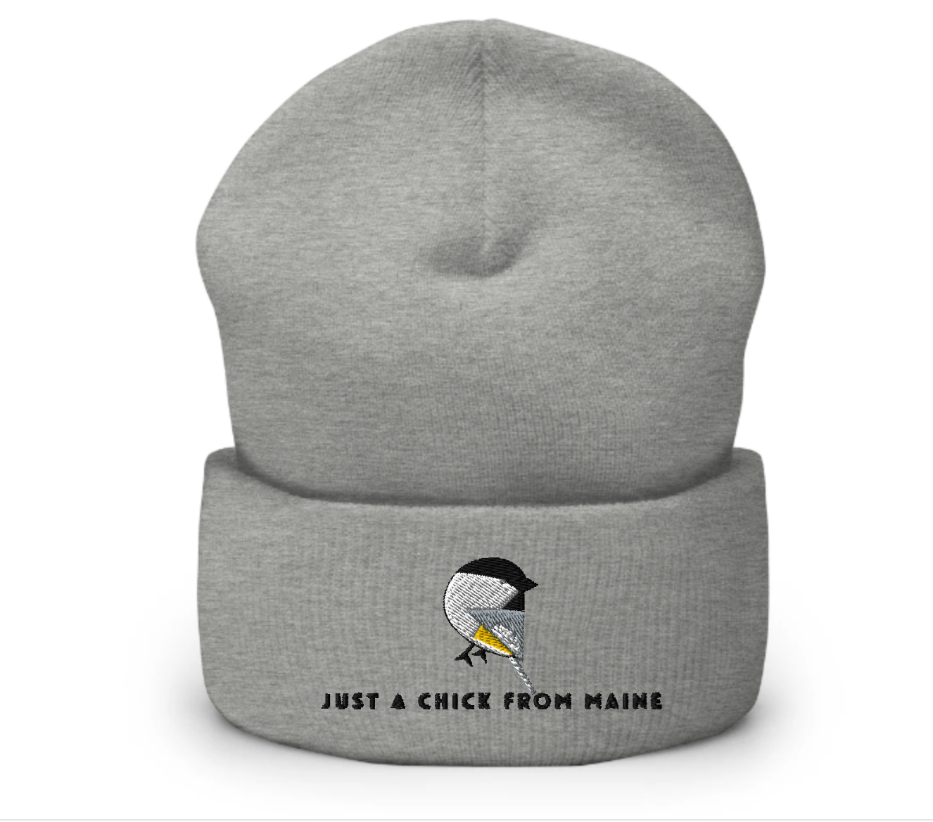 Just a Chick From Maine Cuffed Beanie