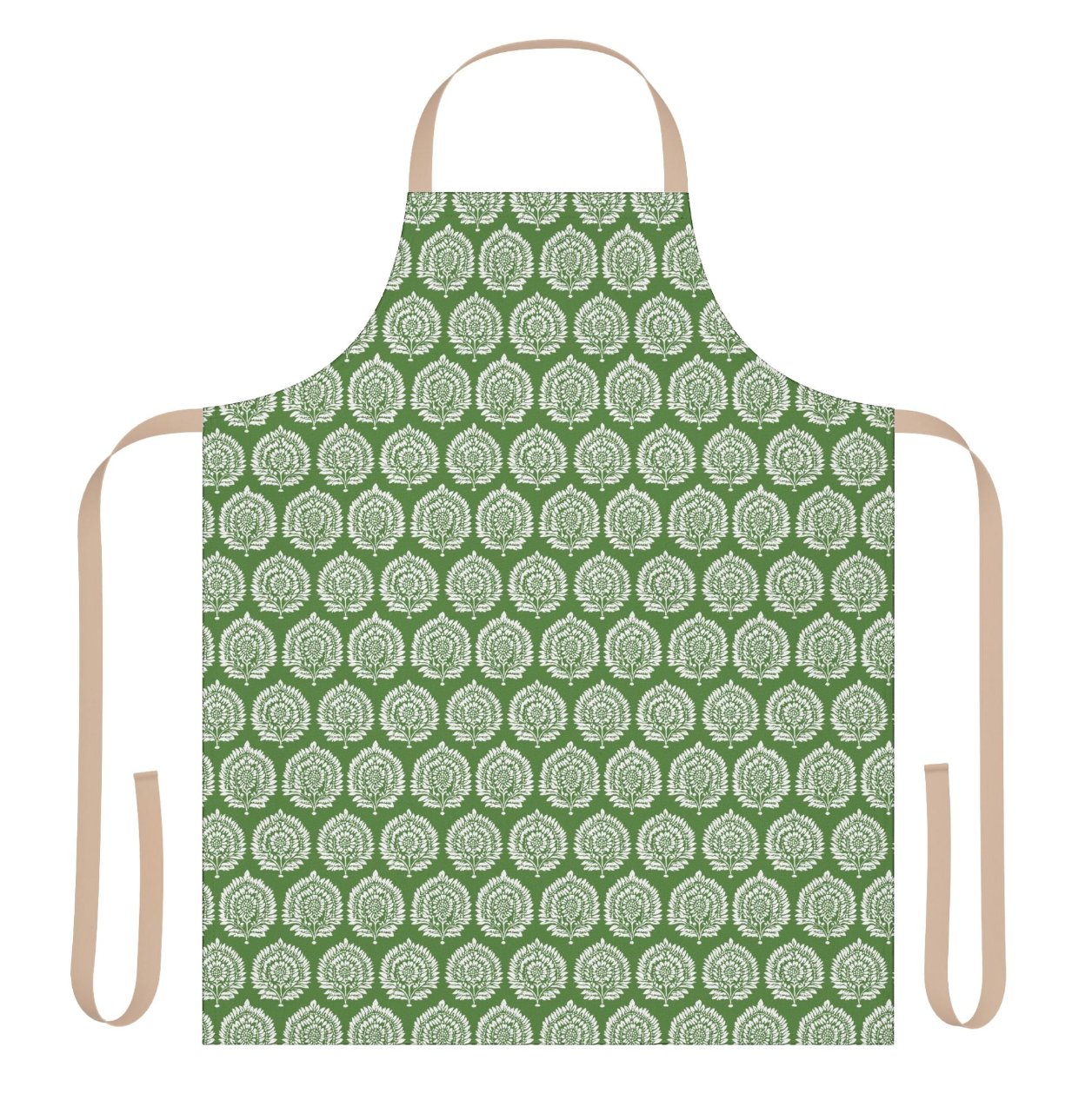 Durable Canvas Apron in Green & Cream (3 Options)
