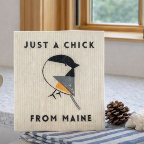 Swedish Dish Cloth - Just a Chick from Maine