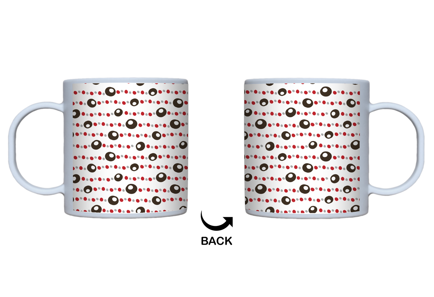 Buckeye Necklace Pattern 11 oz. Poly Mug