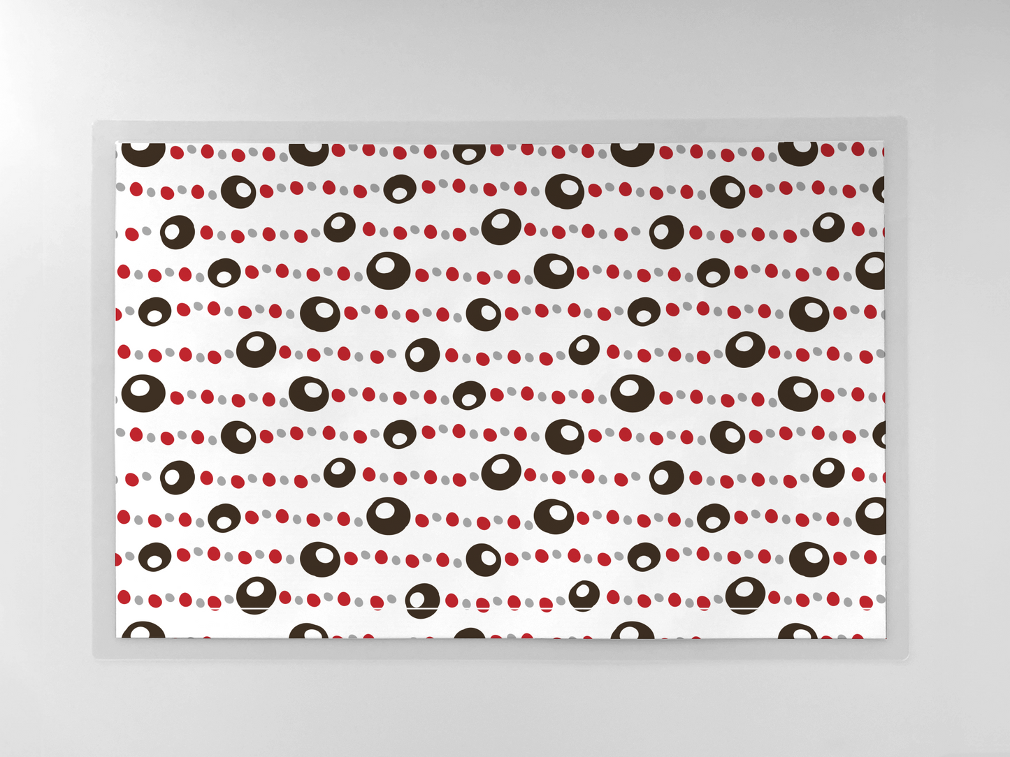 OSU Buckeye Necklace Placemat - 12" x 18" Laminated - Double-Sided