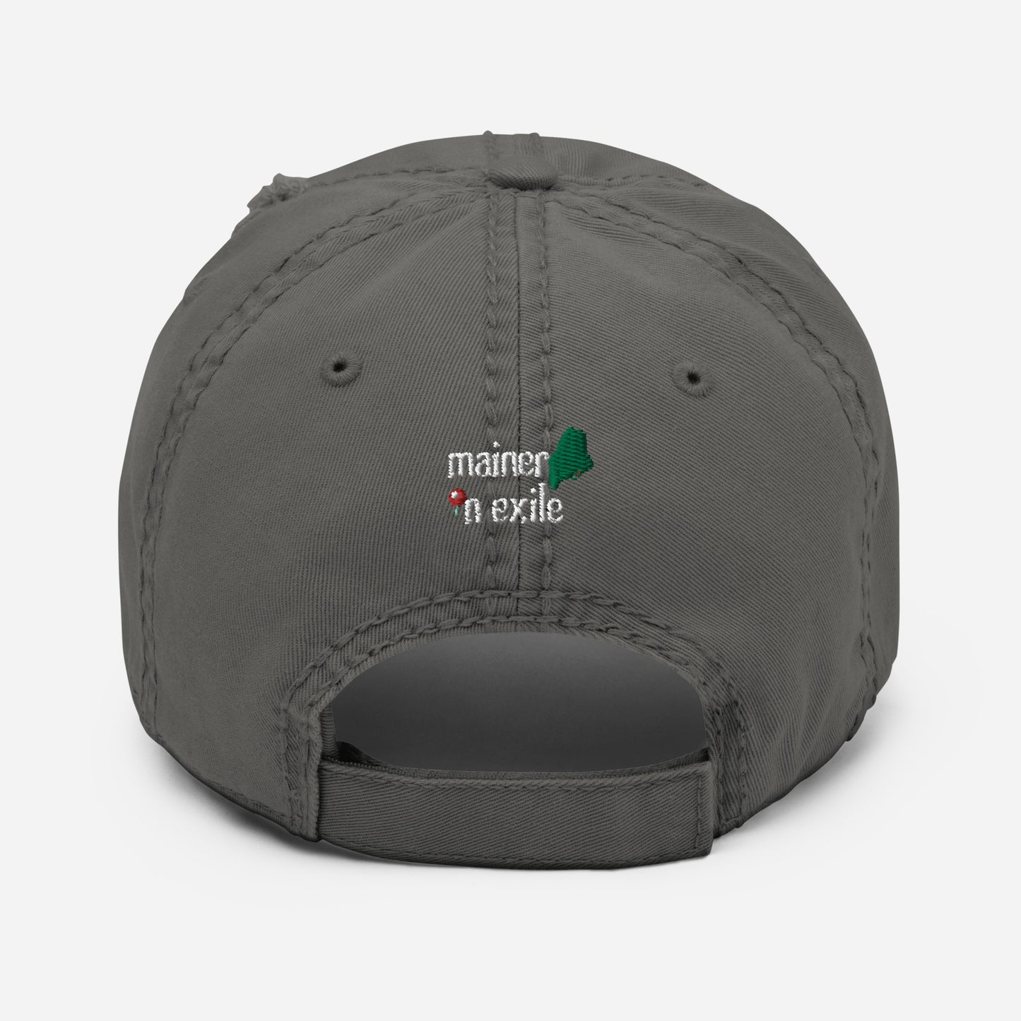 Distressed 1901 Maine Dad Hat with Pine Tree and North Star