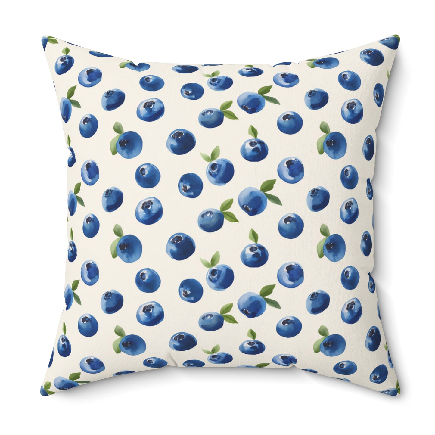 Blueberry Print Lumbar Pillow, Water-resistant Pillow, Double-sided Design, Home Decor Cushion, Decorative Pillows for Couch, Gift for Home