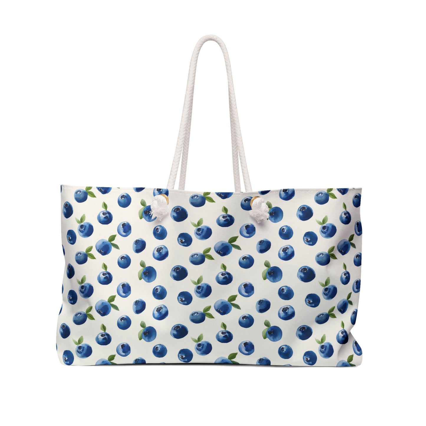 Maine Blueberry Oversized Tote Bag with Rope Handles