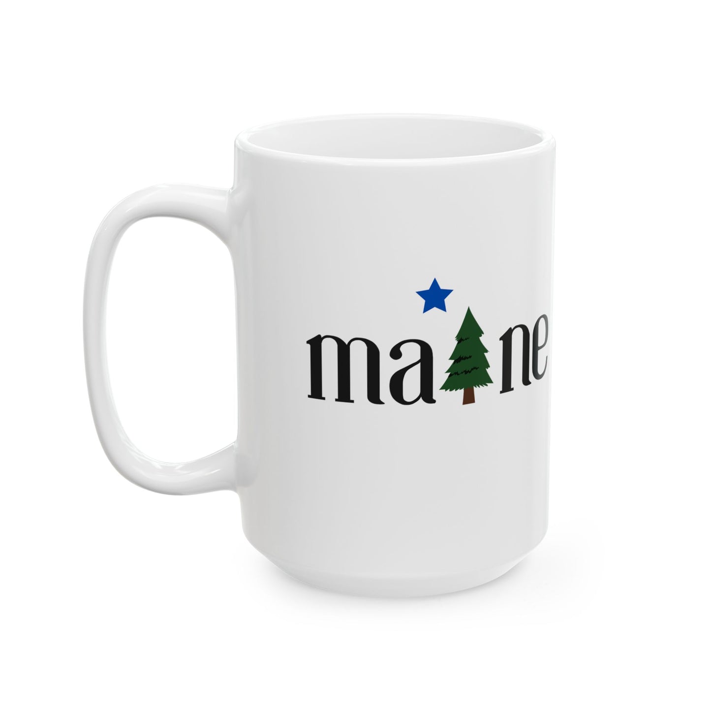 1901 Maine Flag Ceramic Mug, (11oz, 15oz)