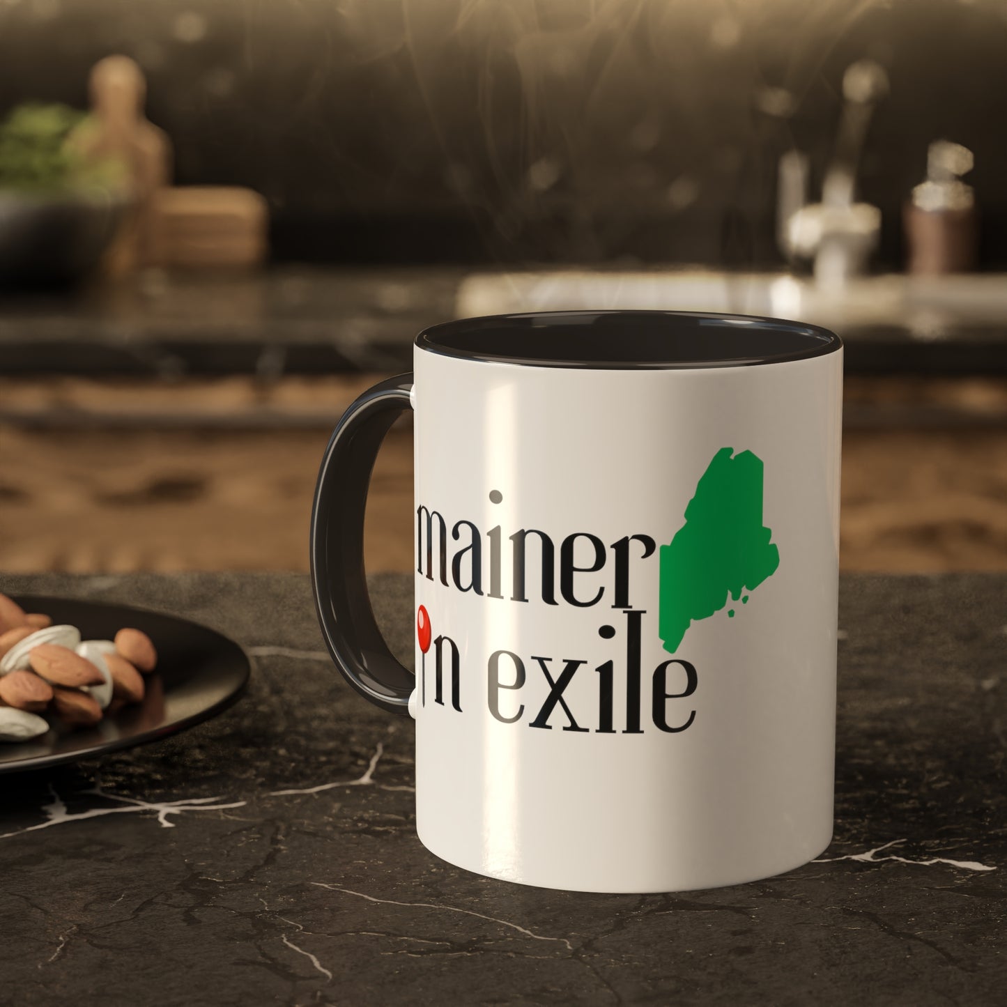 Mainer In Exile Logo Color Mugs, 11oz