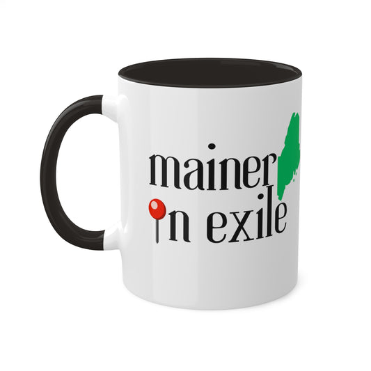 Mainer In Exile Logo Color Mugs, 11oz