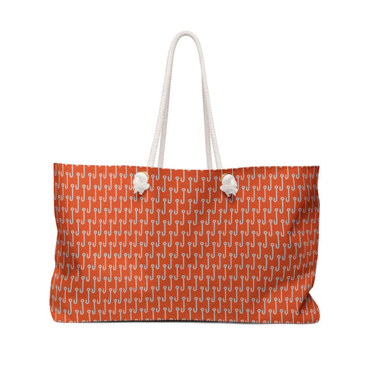 Fishhook Pattern Beach Bag