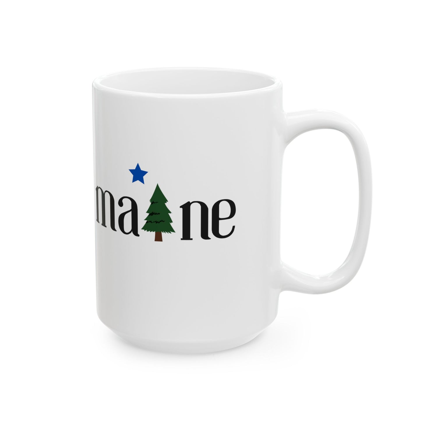 1901 Maine Flag Ceramic Mug, (11oz, 15oz)