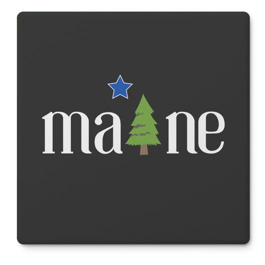1901 Maine Flag Coasters  (Black - set of 4)