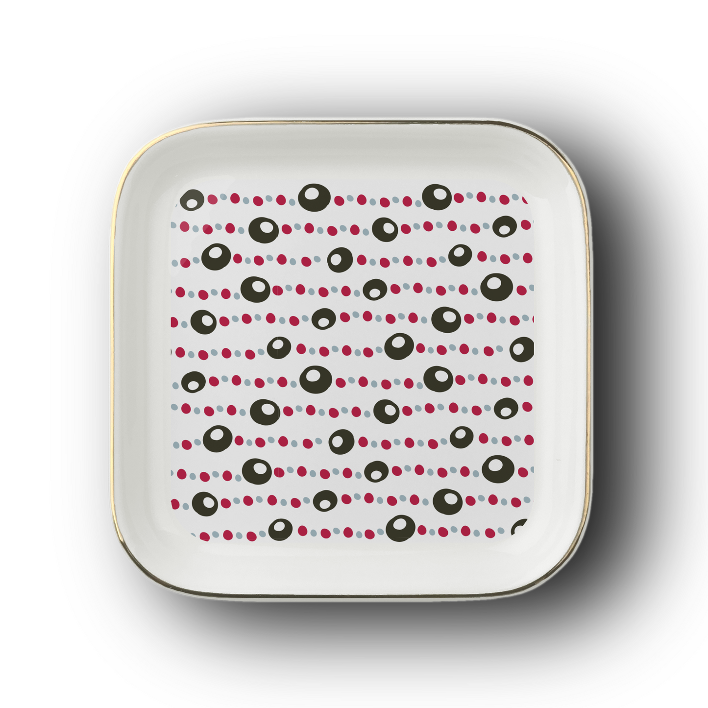 Buckeye Necklace Pattern Jewelry Dish