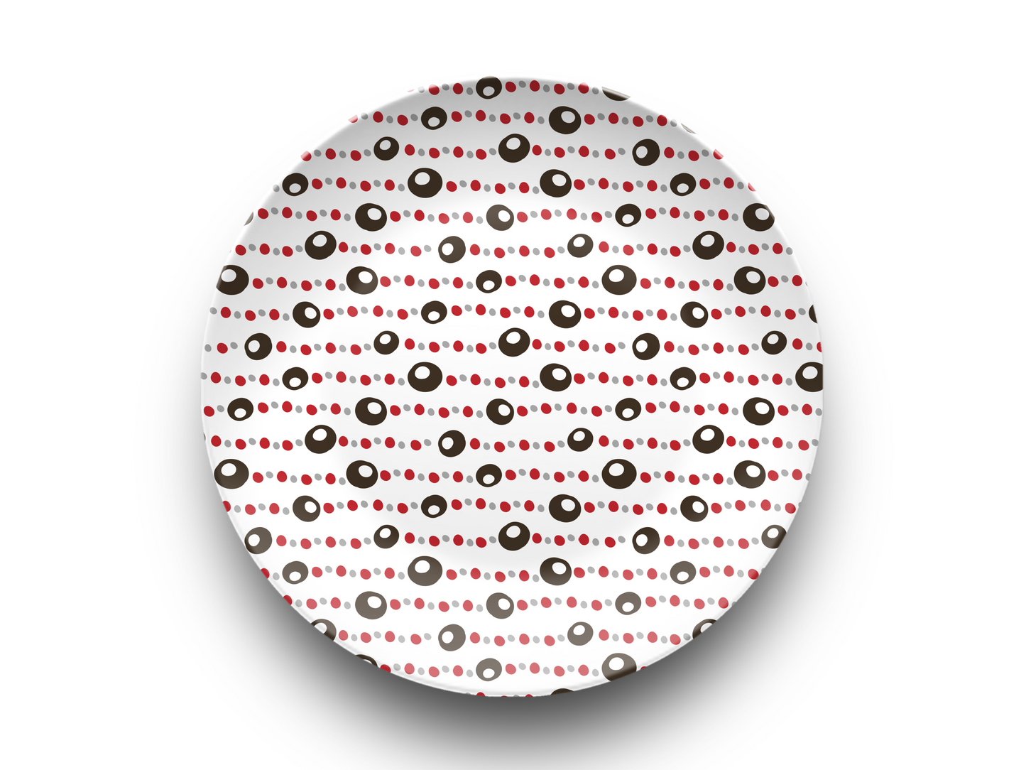 Buckeye Necklace Pattern 10" Plate