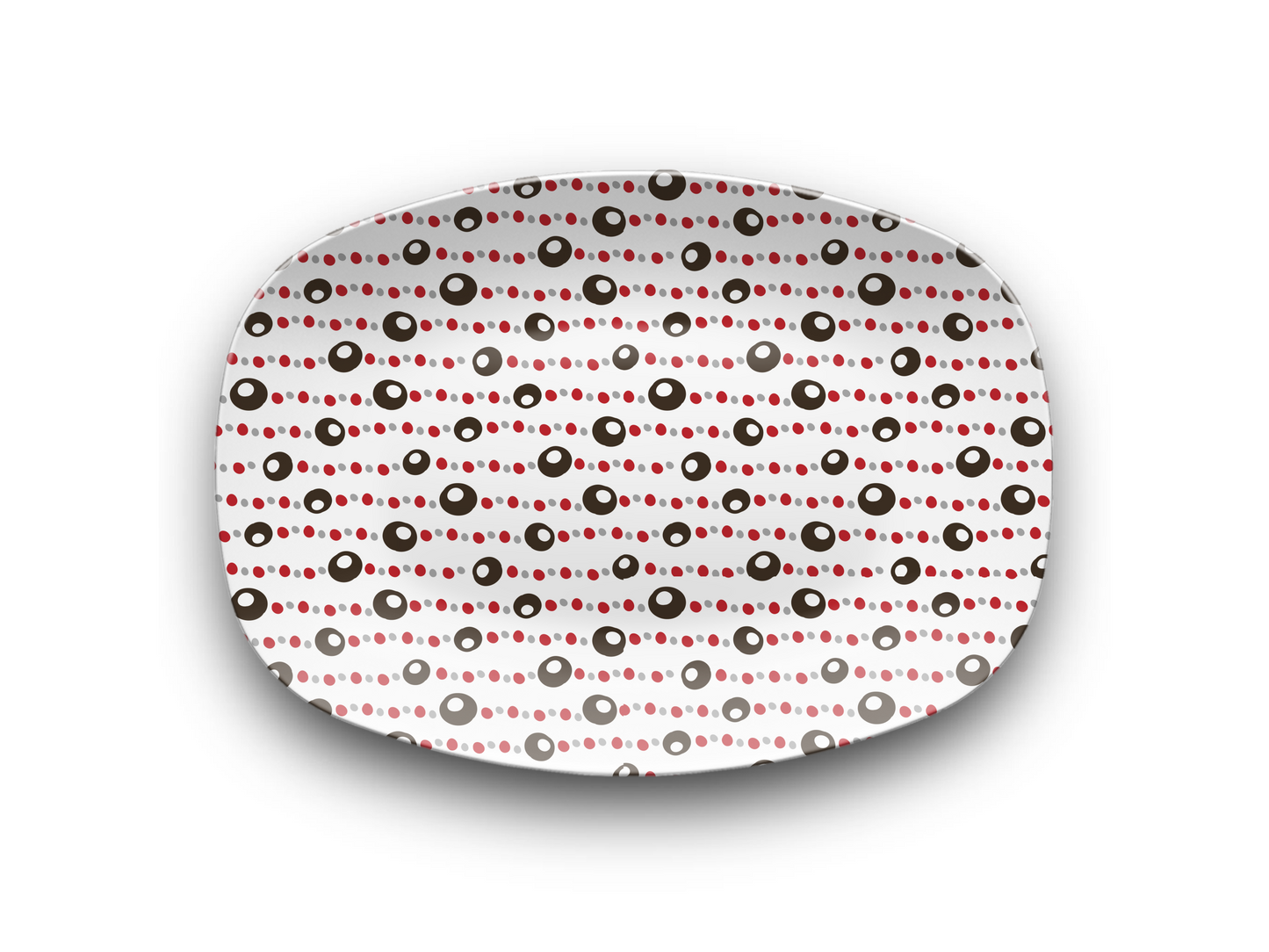 Buckeye Necklace Print 10 X 14 Tailgate Platter