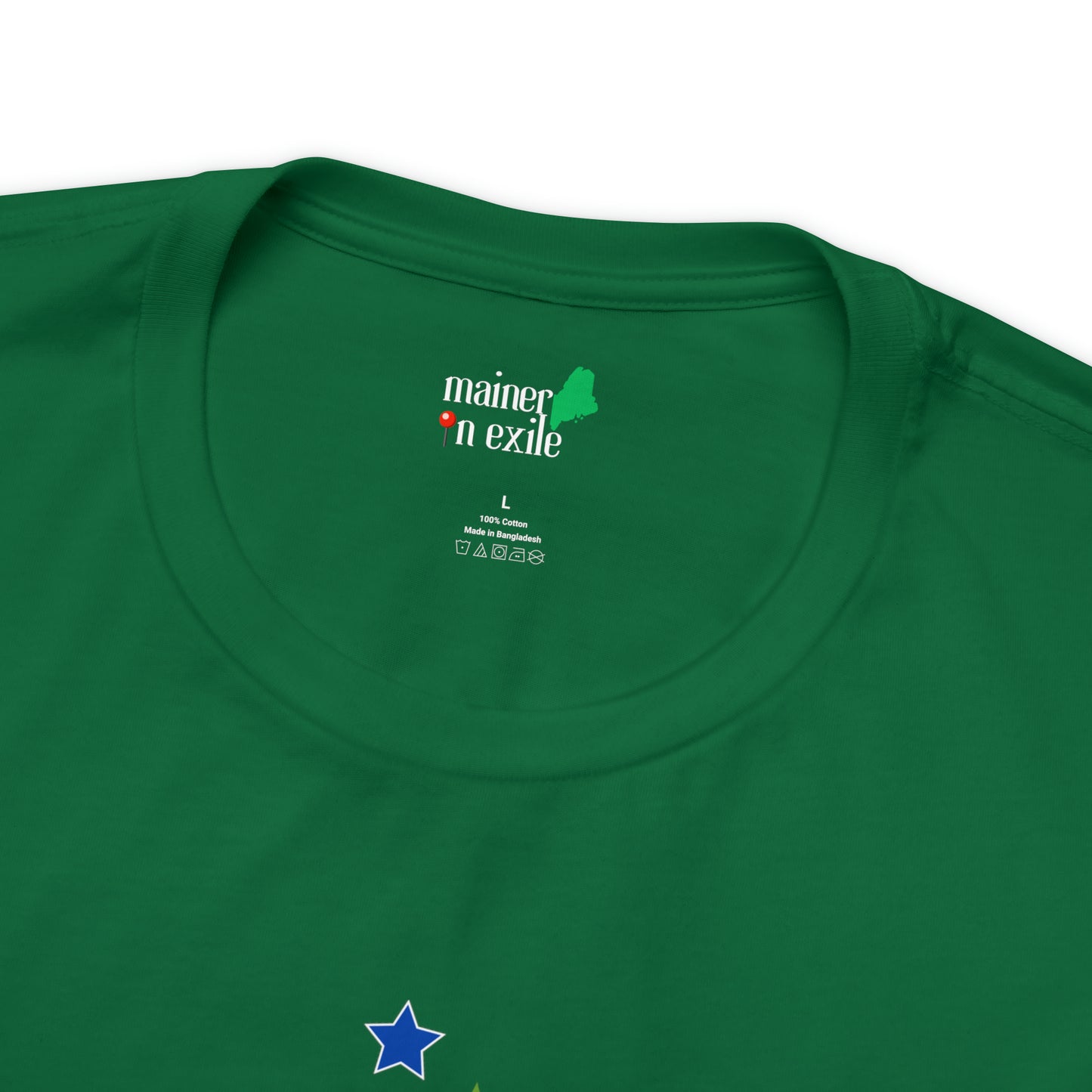 Maine T-Shirt with Pine Tree and North Star - 1901 Maine Flag