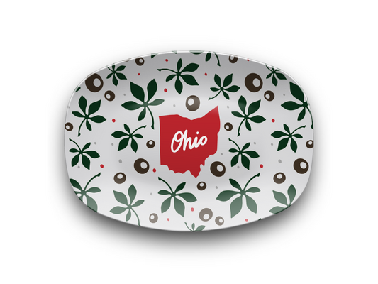 Ohio State Buckeye 10 X 14 Platter