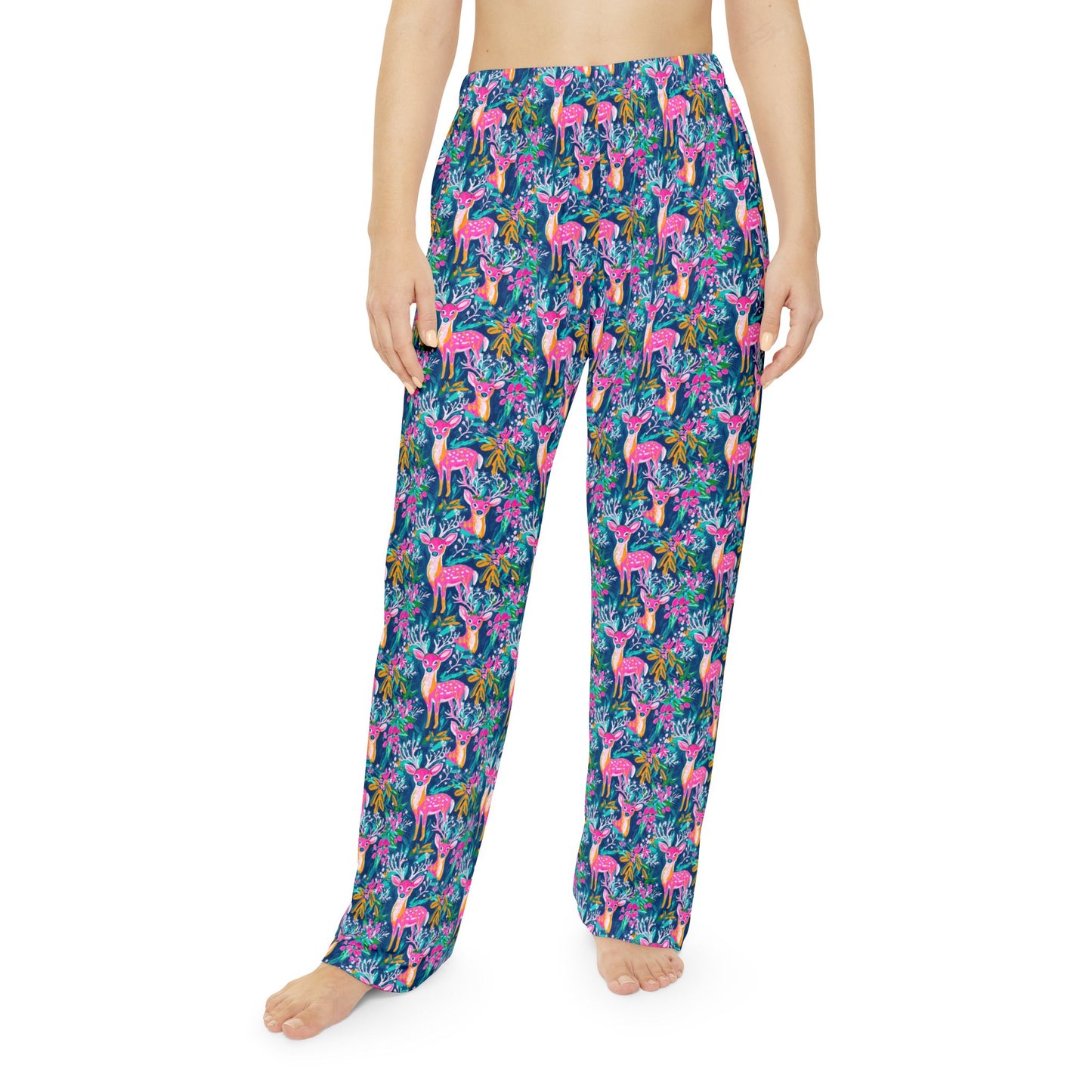 Women's Holiday Deer Pajama Lounge Pants