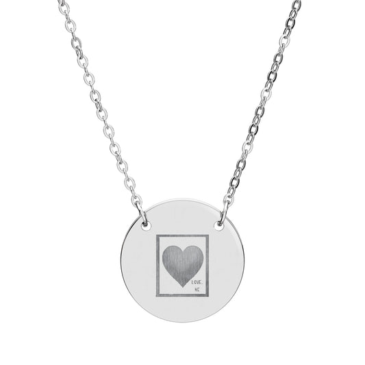 Maine Heart Bandit Necklace - "love, ME" - Valentine's Day Maine