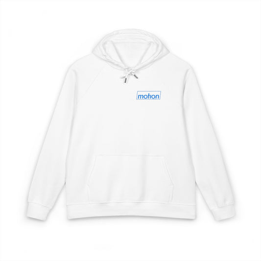 Motion Embroidered Eco Raglan Hoodie (outlined logo)