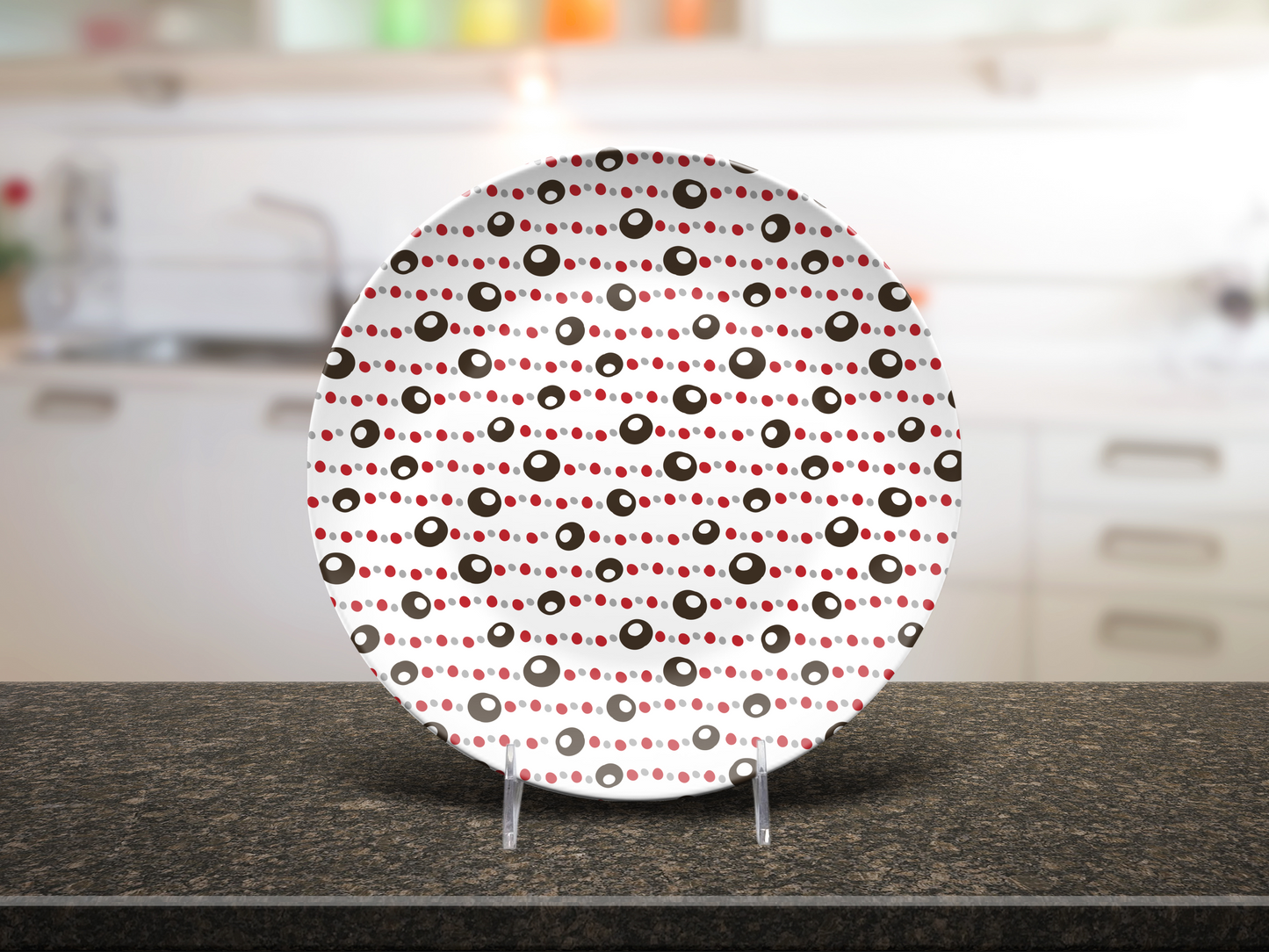 Buckeye Necklace Pattern 10" Plate