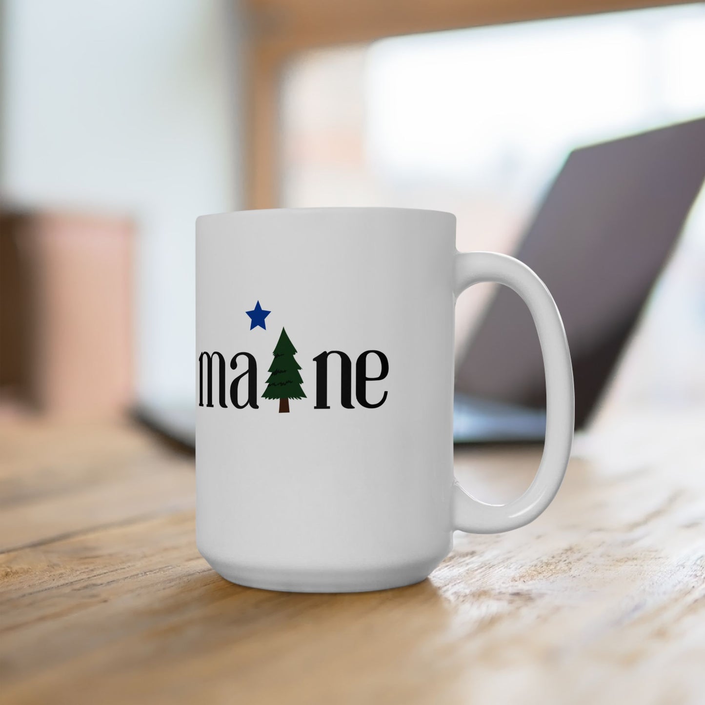 1901 Maine Flag Ceramic Mug, (11oz, 15oz)