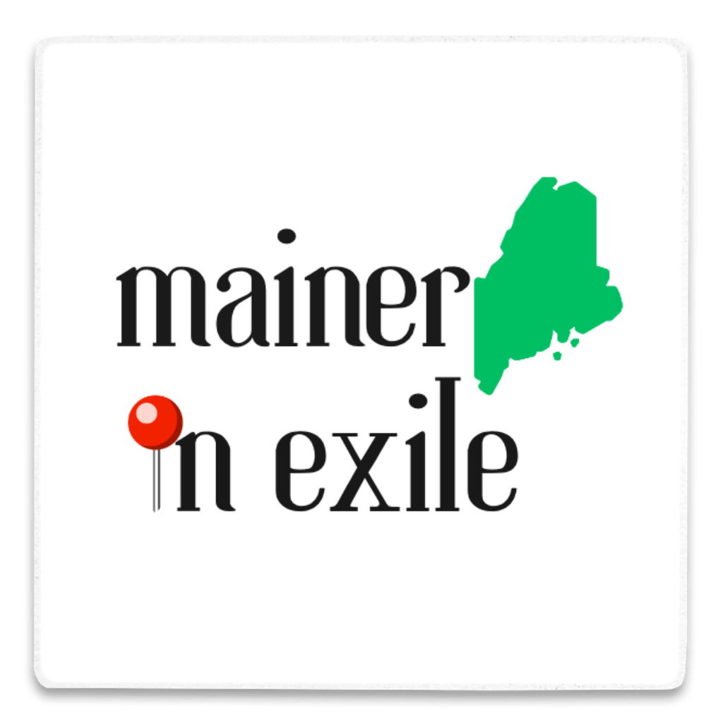 Mainer In Exile Acrylic Magnet 2.5" X 2.5"