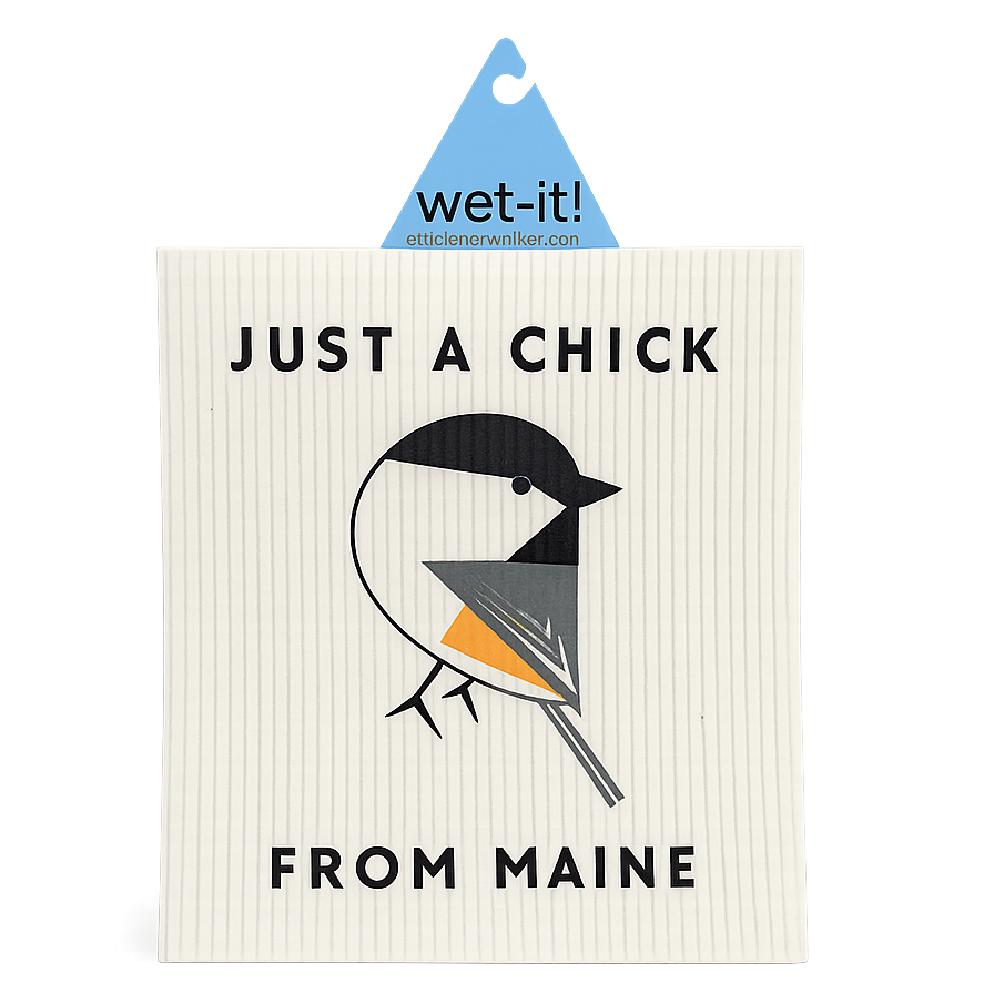 Swedish Dish Cloth - Just a Chick from Maine