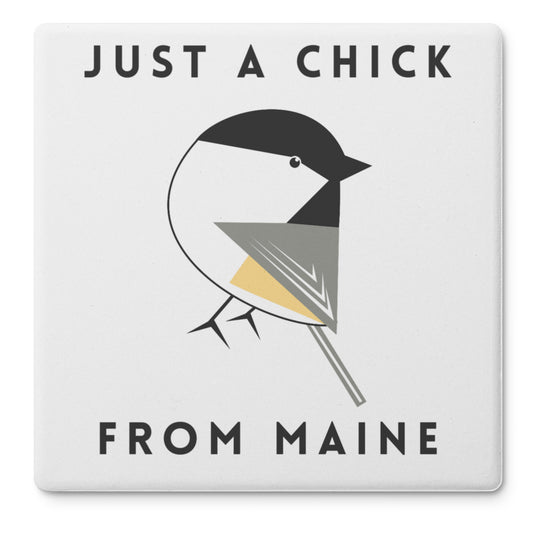 Just a Chick From Maine Stone Coasters (set of 4)