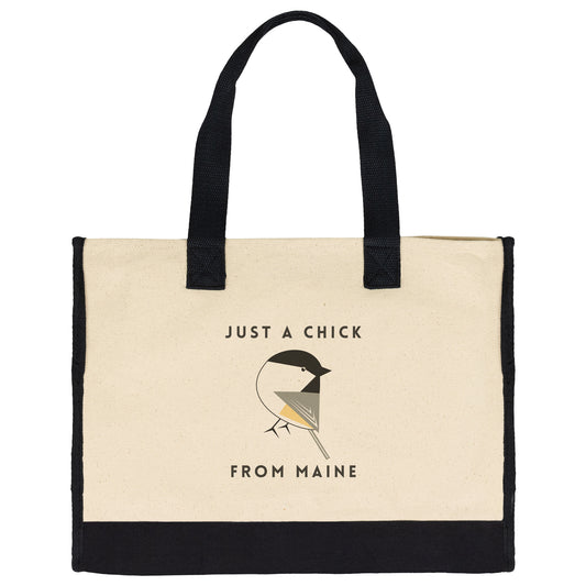 Just a Chick From Maine Two-Tone Tote