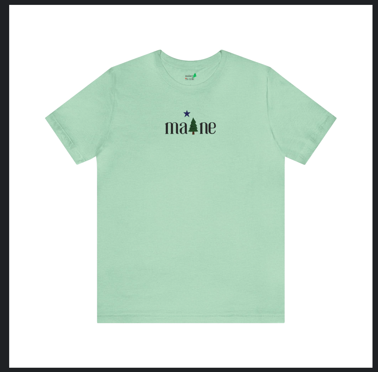 Maine T-Shirt with Pine Tree and North Star - 1901 Maine Flag