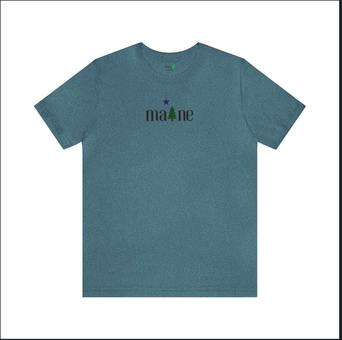 Maine T-Shirt with Pine Tree and North Star - 1901 Maine Flag