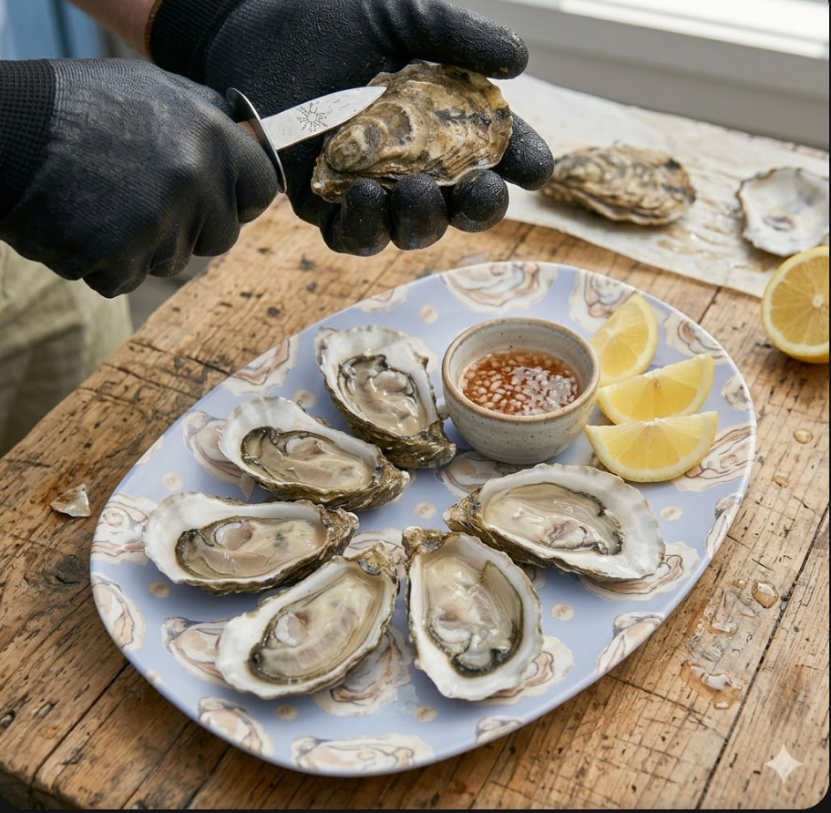 Oyster Platter - Blue