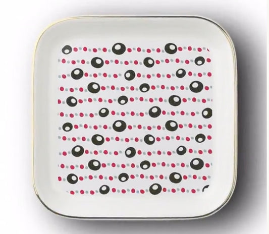 Buckeye Necklace Pattern Jewelry Dish