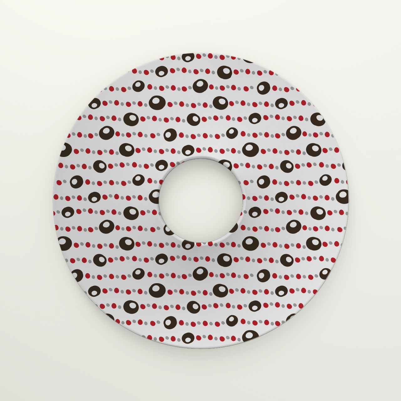 Ohio State Pint Plate - Buckeye Necklace Pattern
