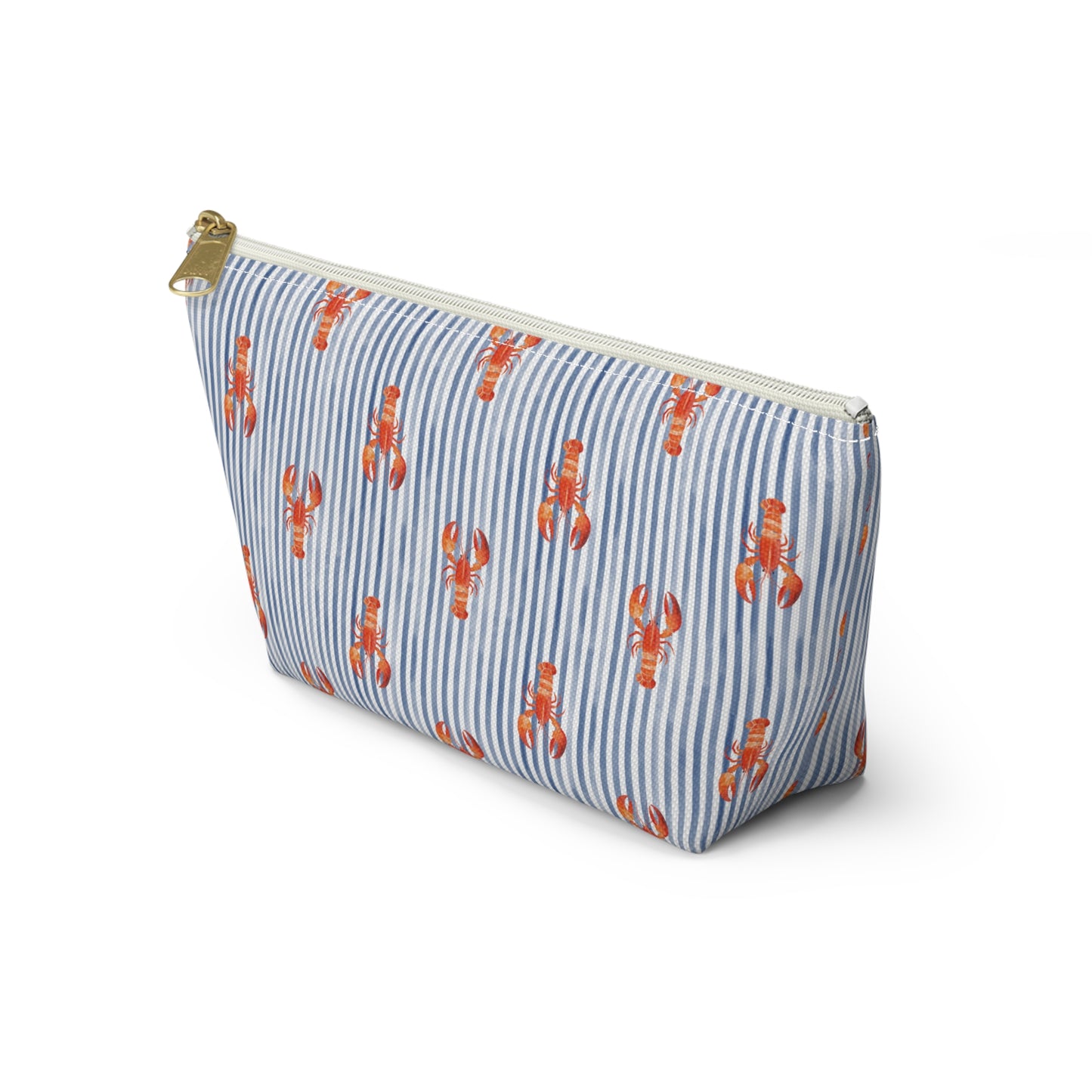 Blue Stripe Lobster T-Bottom Pouch