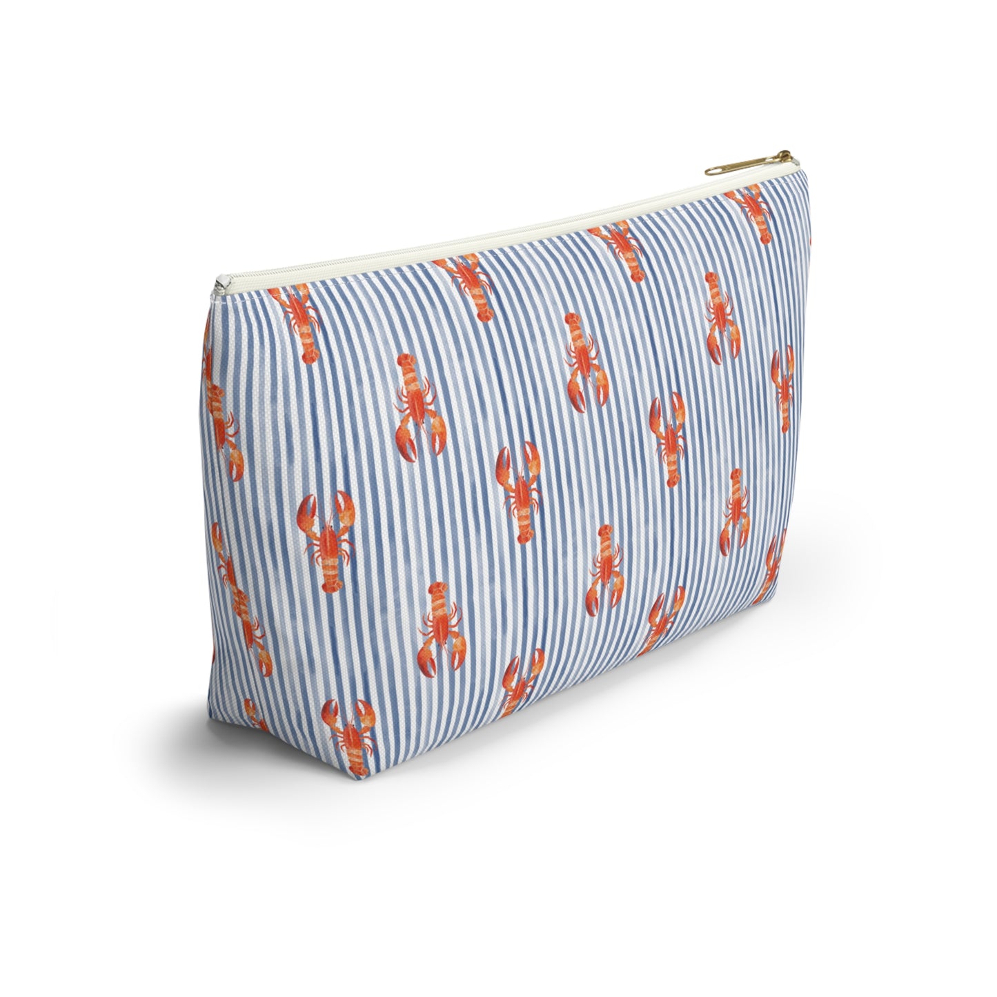 Blue Stripe Lobster T-Bottom Pouch