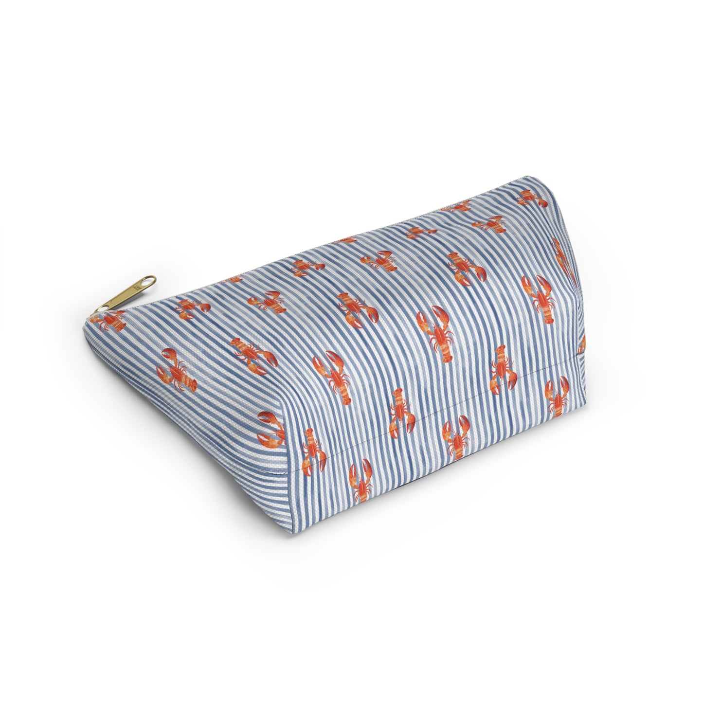 Blue Stripe Lobster T-Bottom Pouch