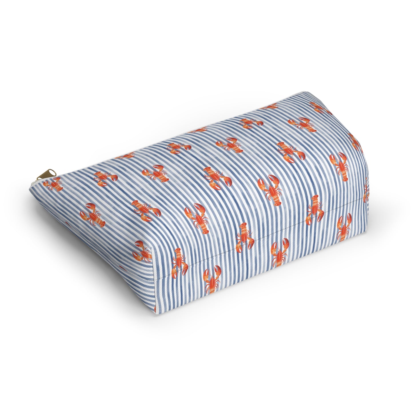 Blue Stripe Lobster T-Bottom Pouch